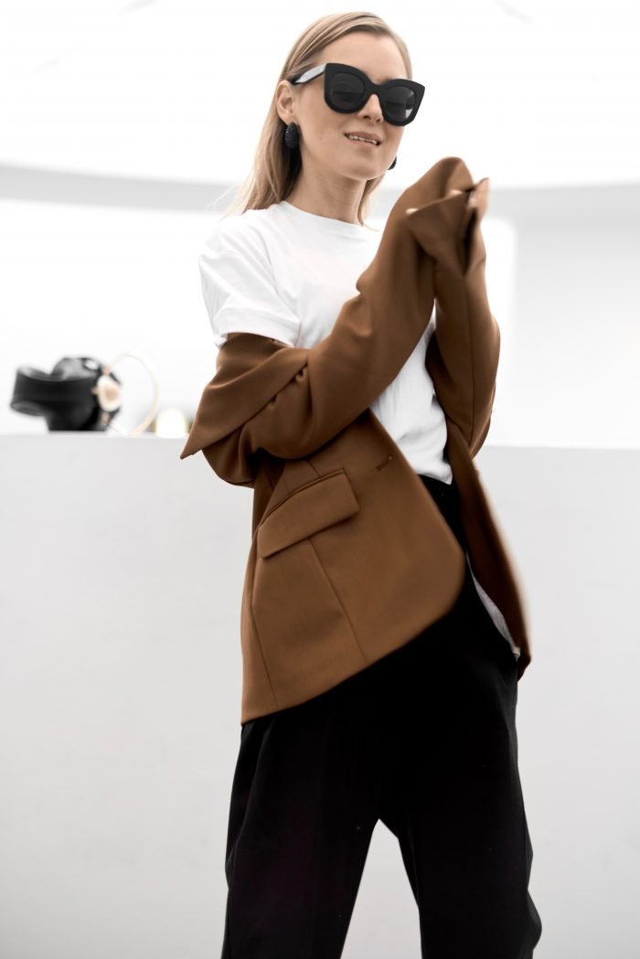 brown blazer H&M Trend women