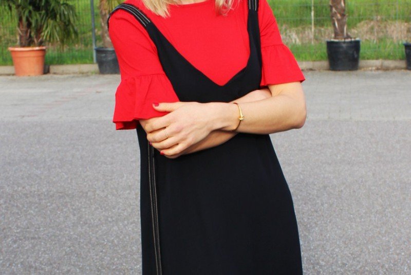schwarzes Kleid Zara S