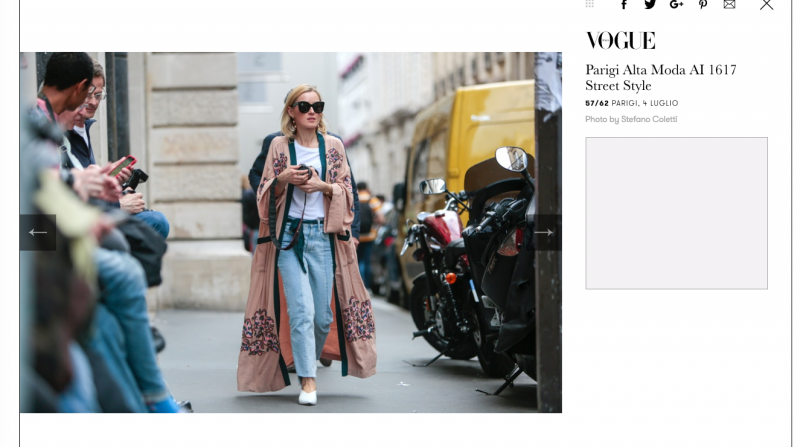 Haute Couture Fashion Week Paris Streetstyle Vogue Italy 2016 