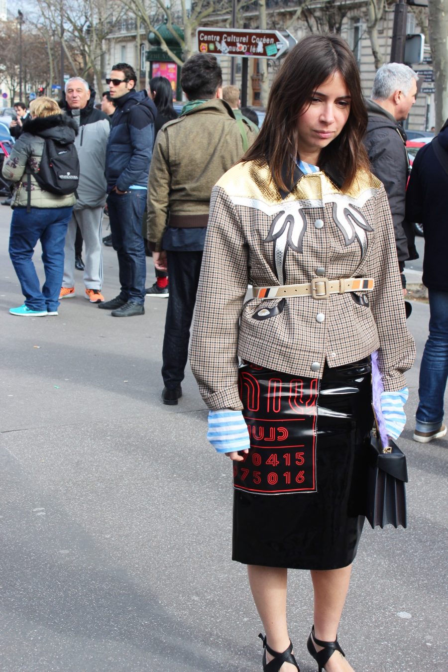 Paris Fashion Week Street Style Looks AH17 Miu Miu Natasha Goldenberg 