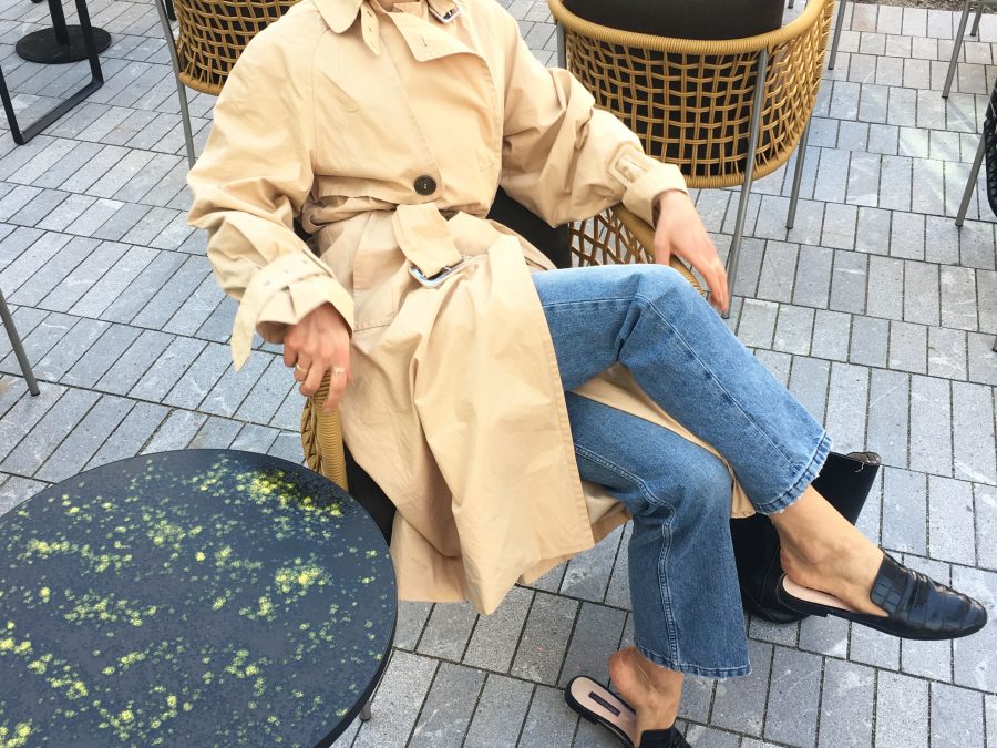 fashion blogger trench coat 