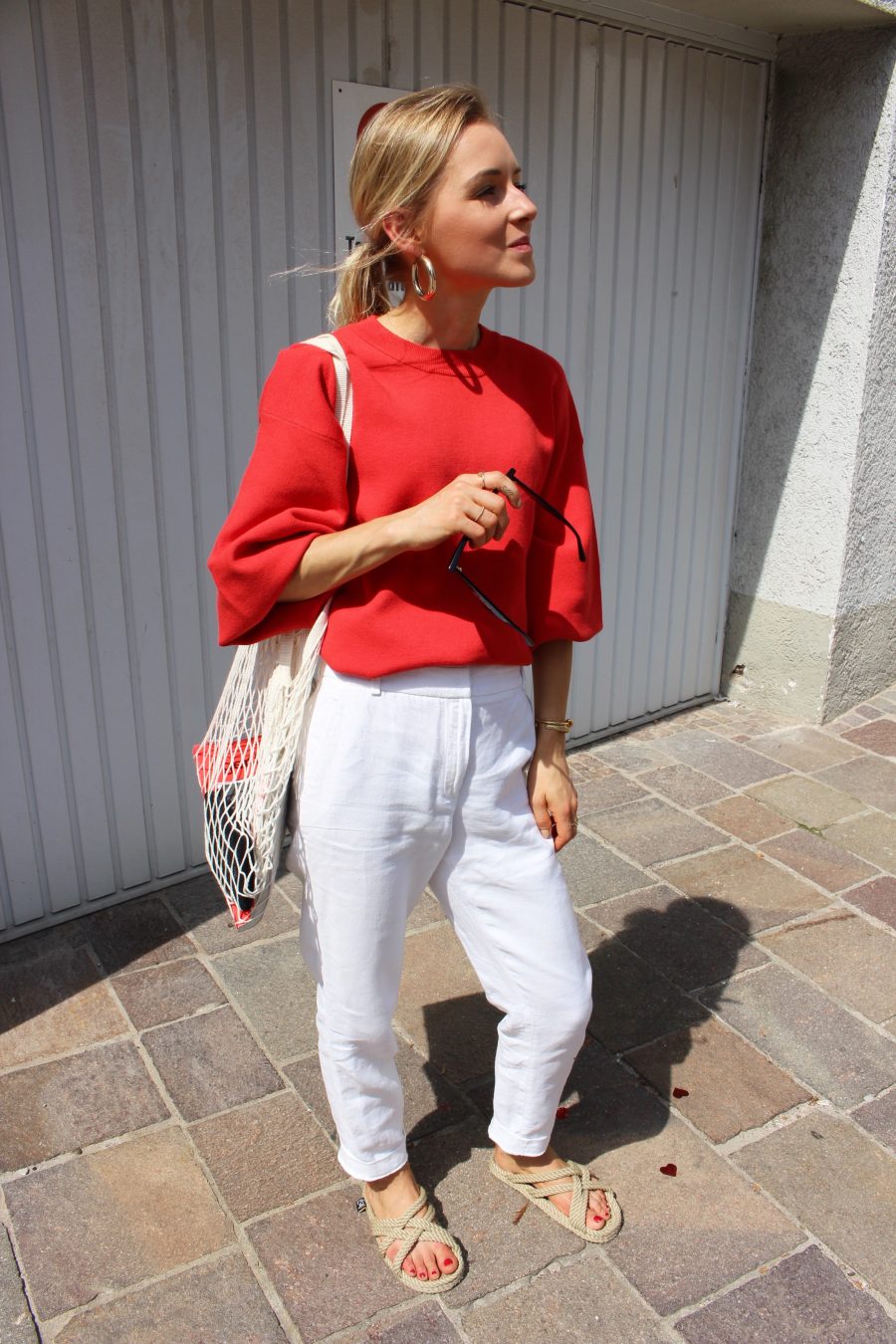 roter pullover H&M trend 