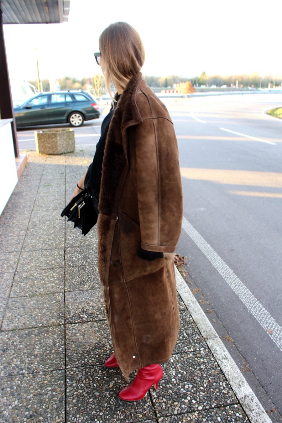 oversized coat brown 