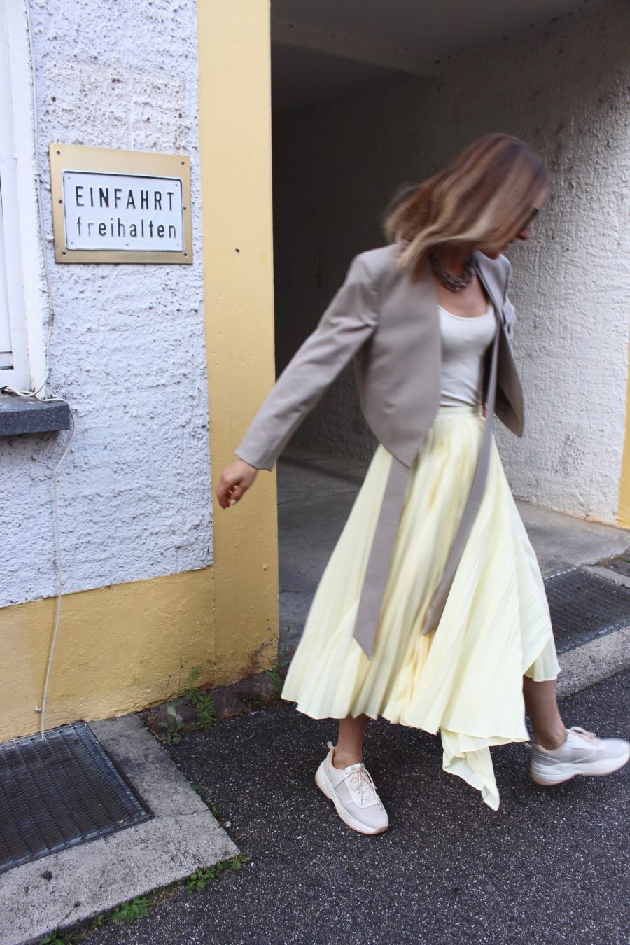 H&M trend skirt yellow summer 2018 