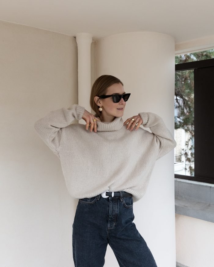 Sweater Céline beige cashmere