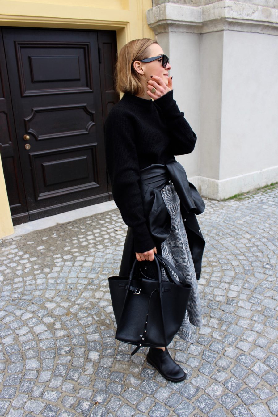 Céline black leather bag winter 2018 