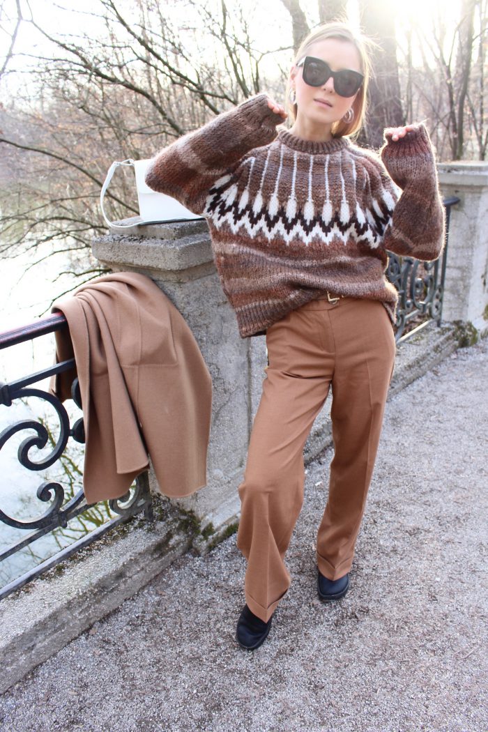 brown pants esprit