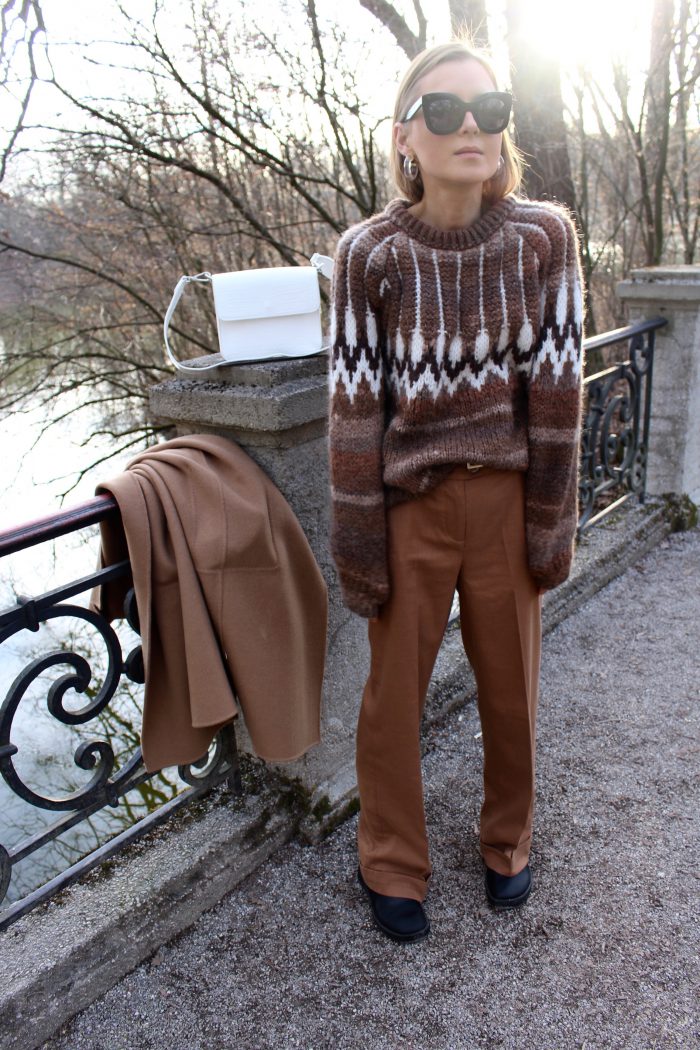 brown pants esprit