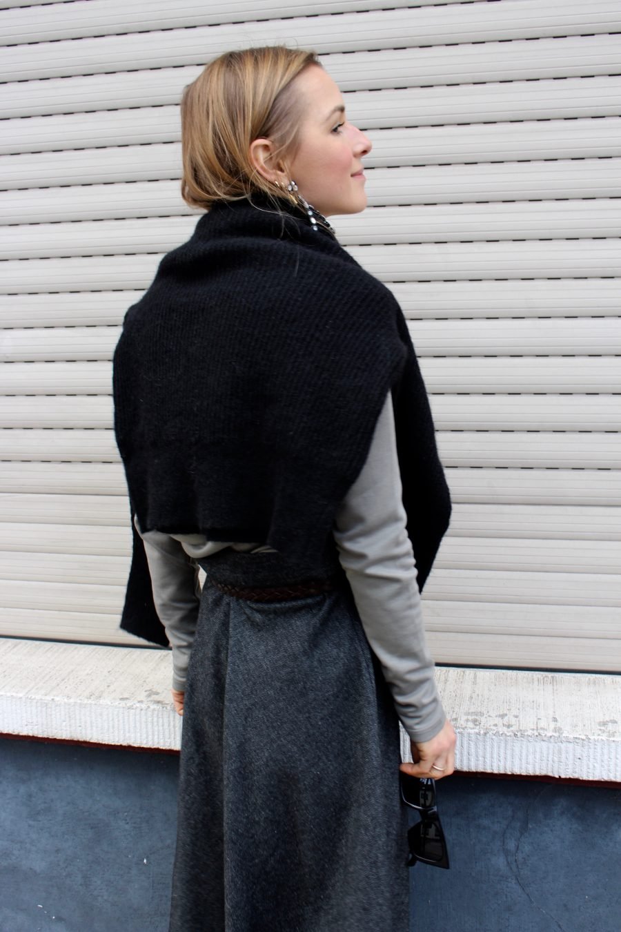 Zara grey skirt new collection