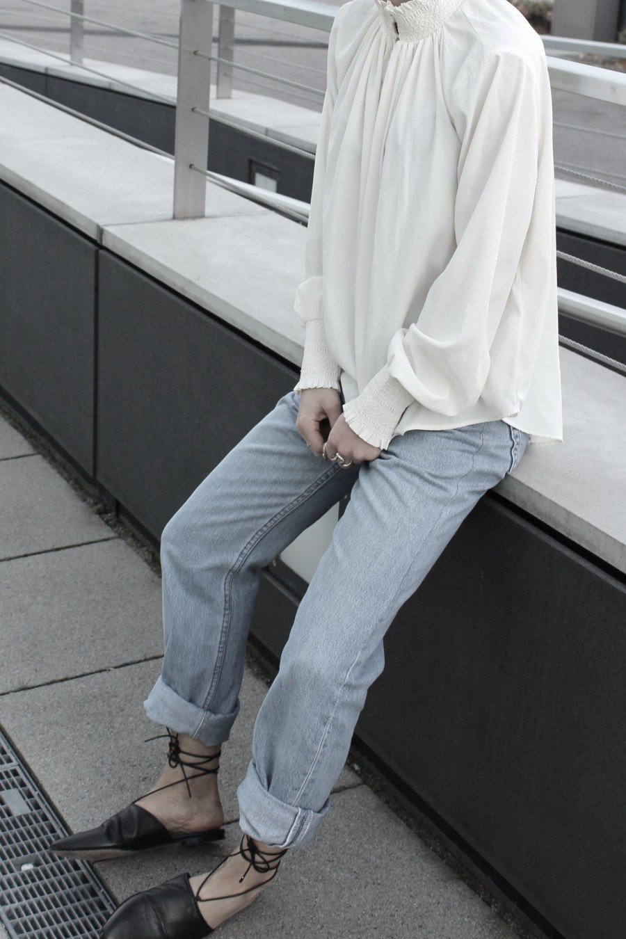 weiße Bluse H&M