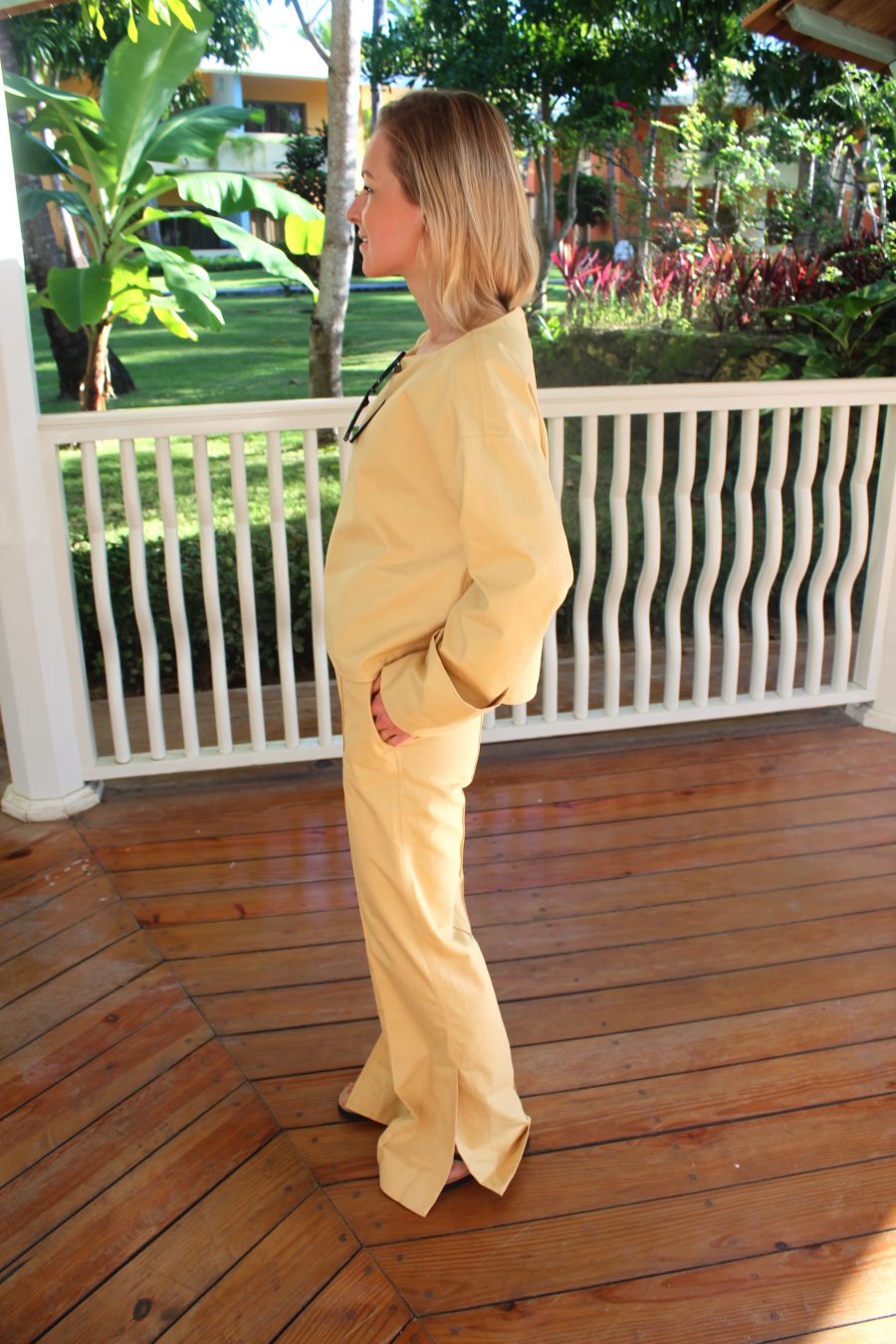 Yellow suit mango ss17