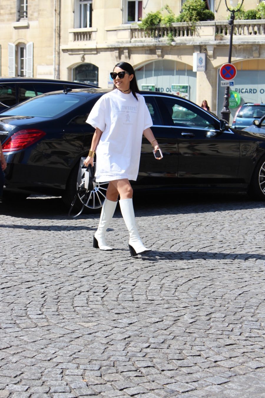 Street Style Haute Couture Paris Day 3 vetements shirt white