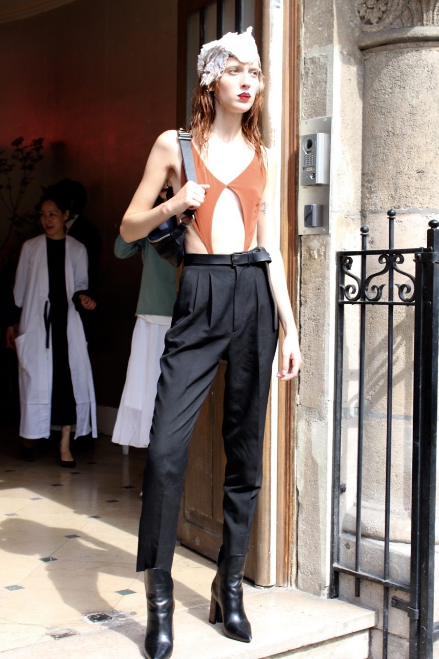 Street Style Haute Couture Paris Day 4 models after maison margiela runway show
