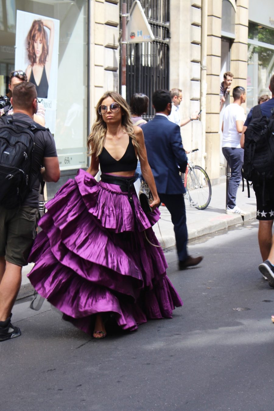 Street Style Haute Couture Paris Day 4 elie saab dress