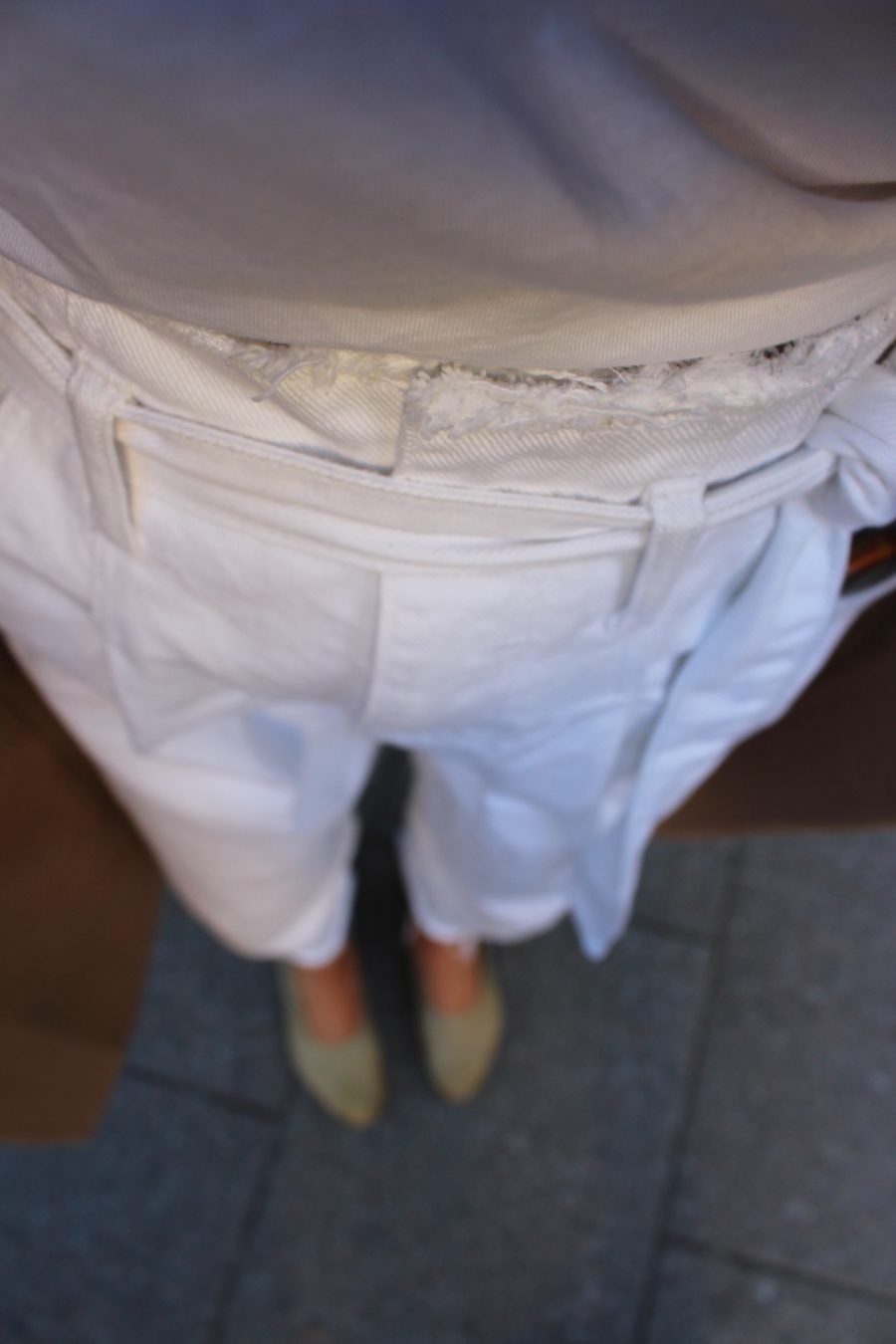 white denim jeans oversized