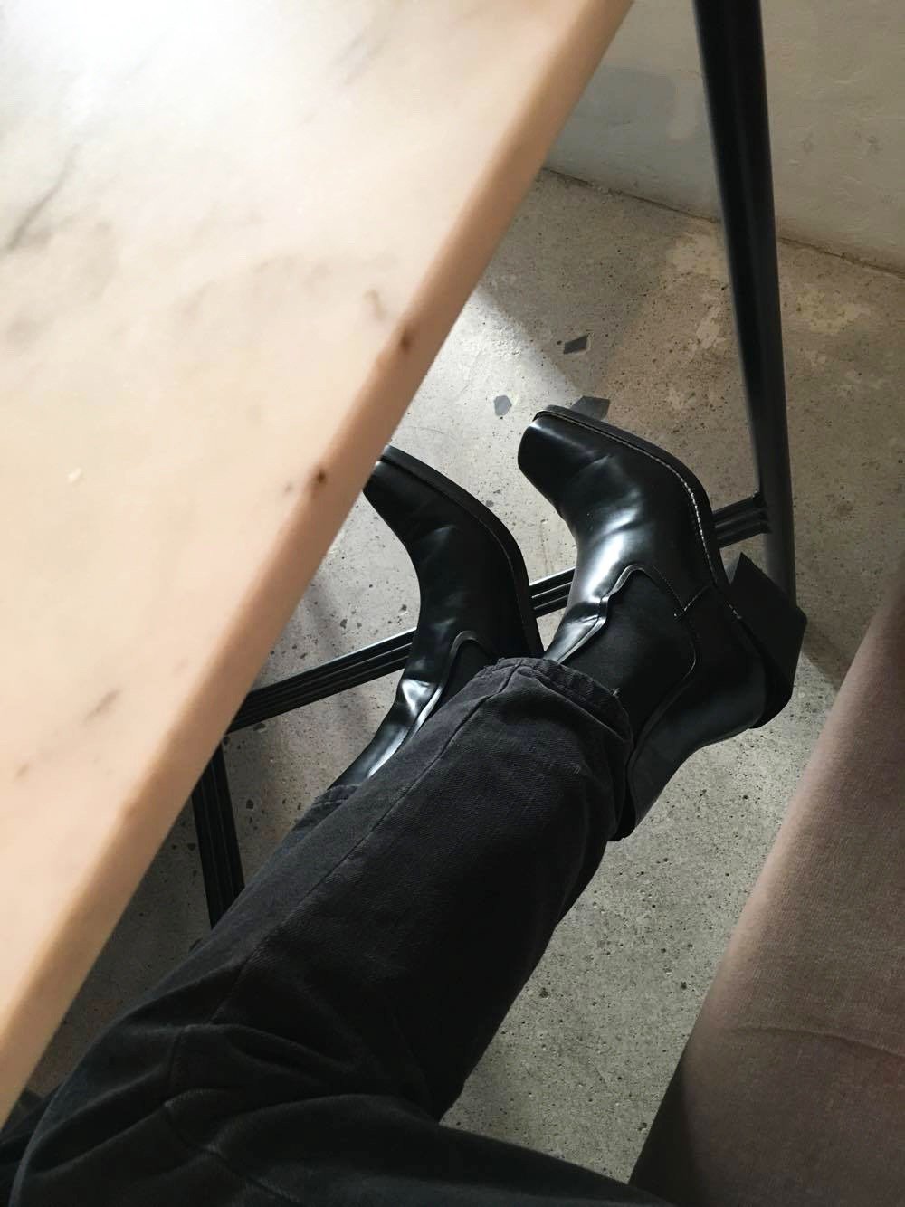 zara boots black