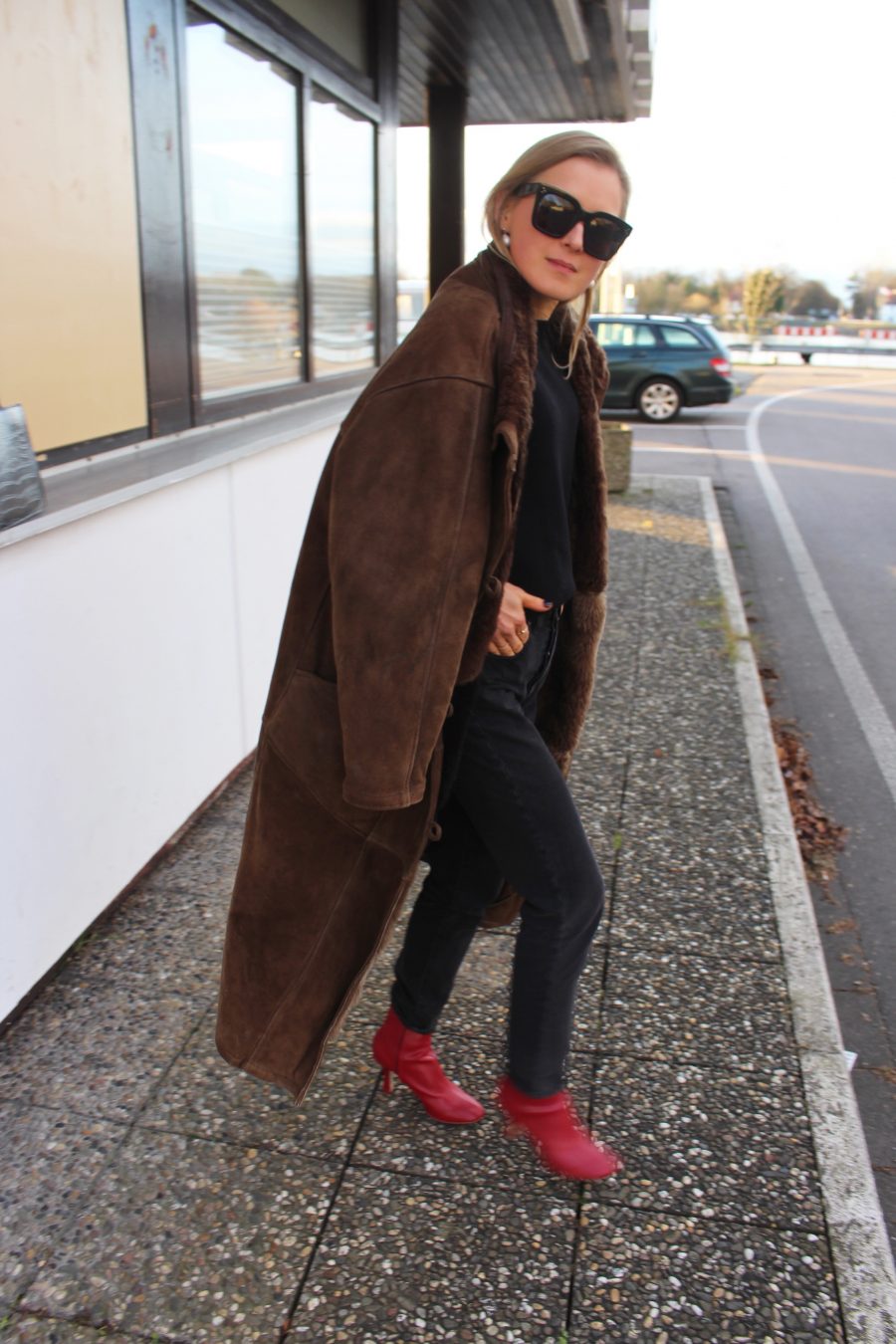 oversized coat brown