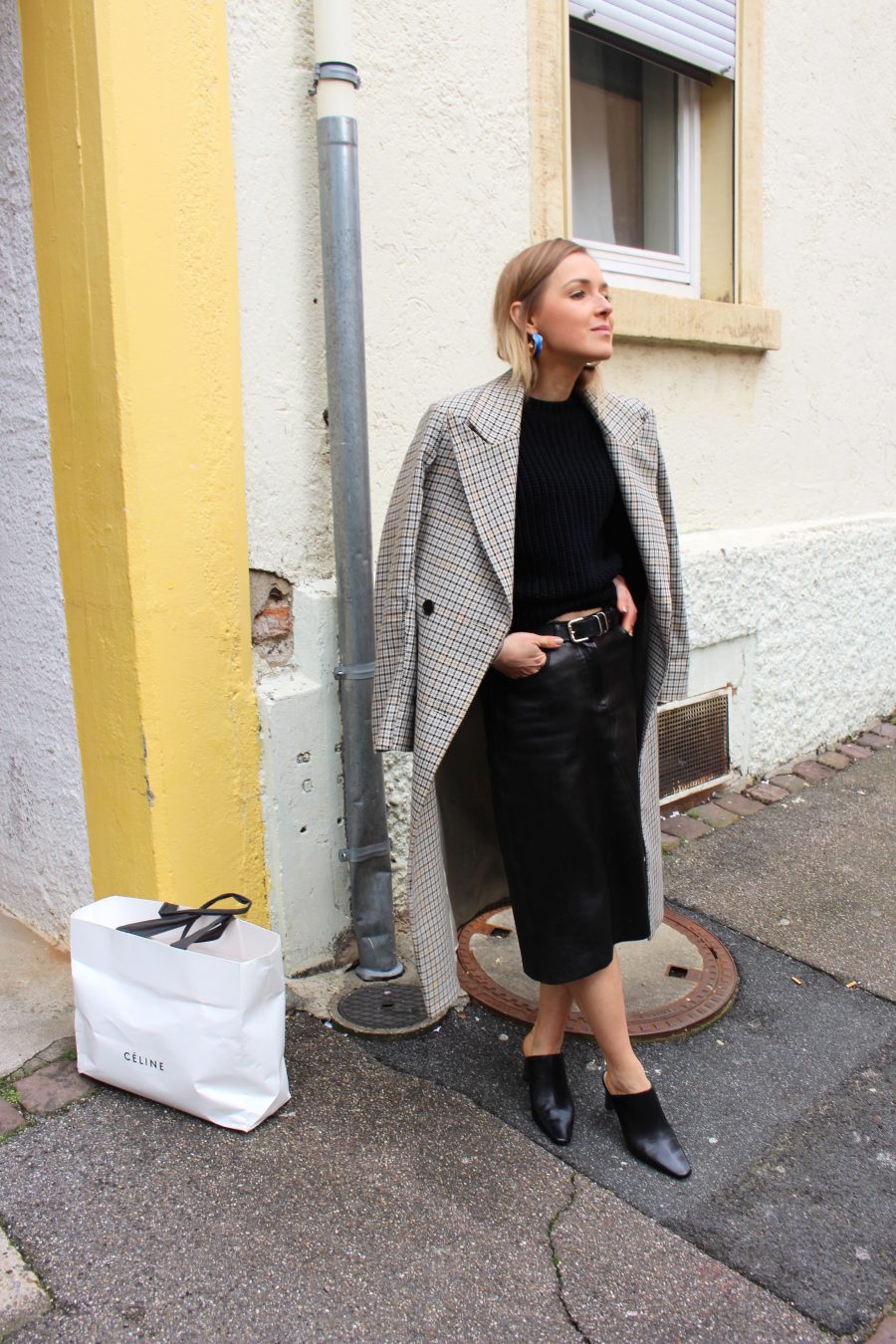 leather skirt Céline ss18