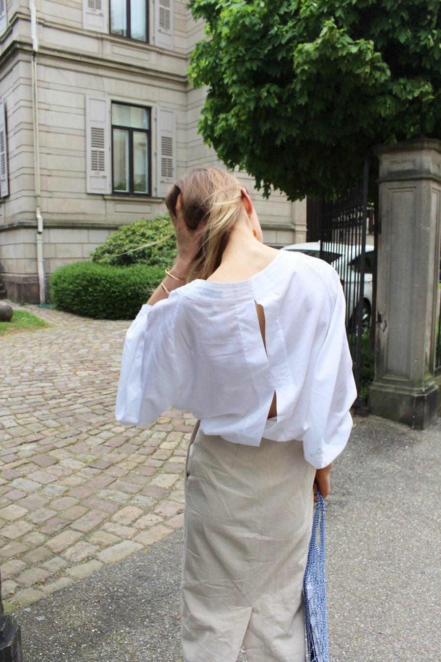 H&M Linen Skirt beige