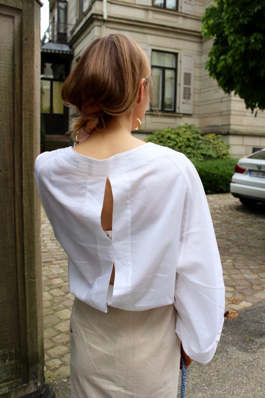 The A-Line Bluse open back
