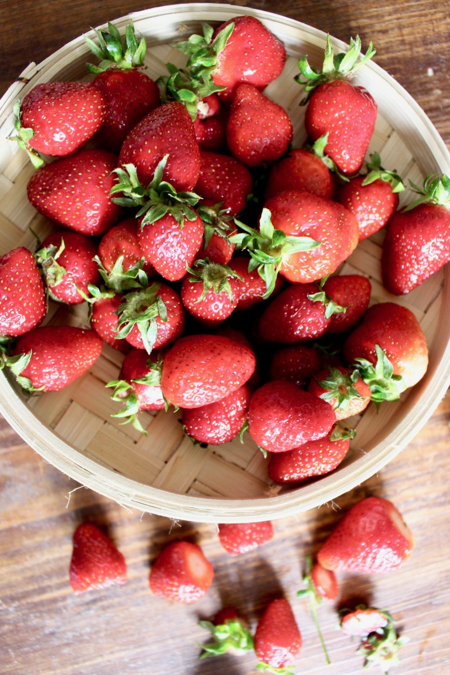 Quarkknödel mit Erdbeeren