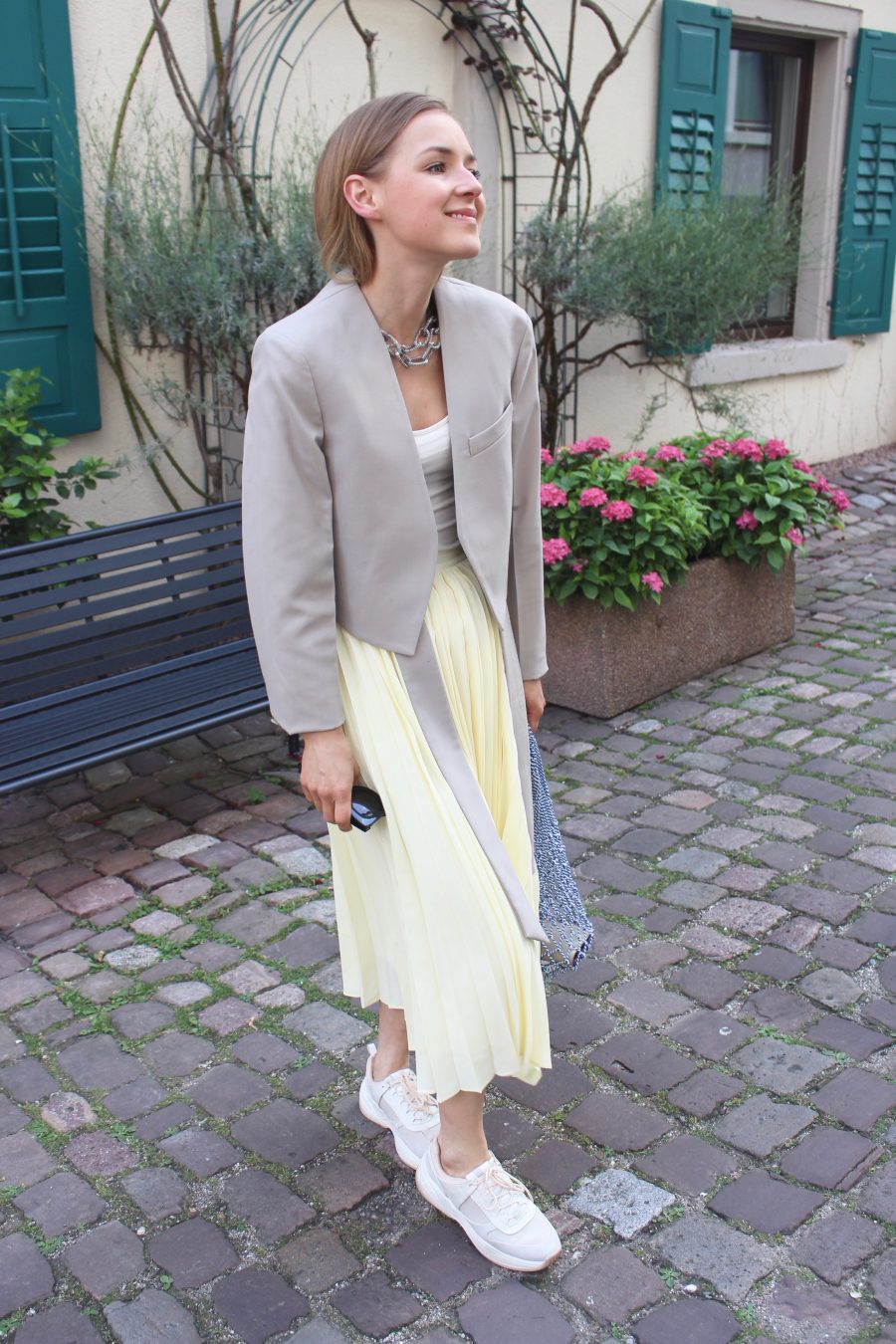 H&M trend skirt yellow summer 2018