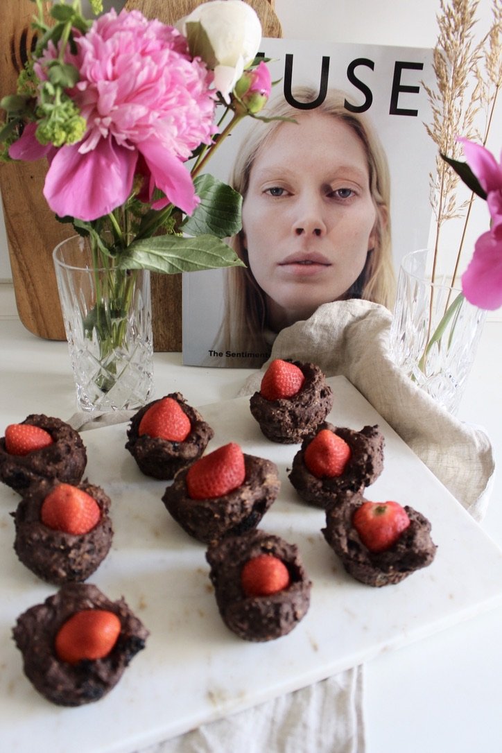 Vegan Chocolate-Strawberry Muffins | 01.06.2020