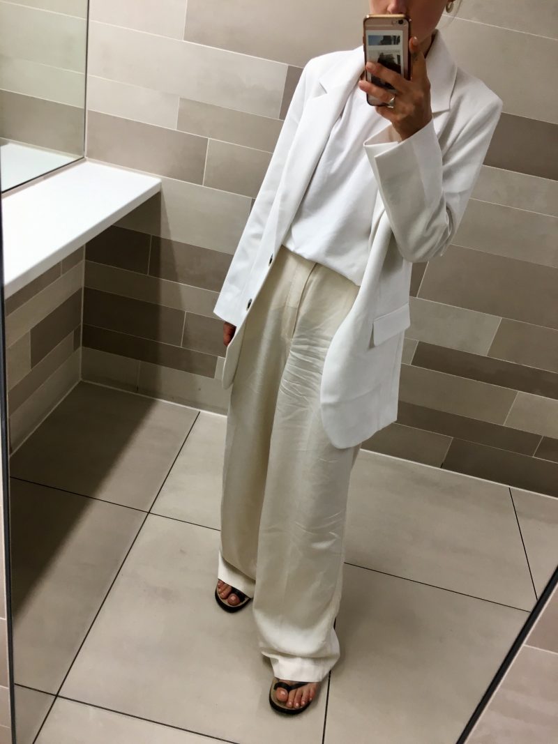 H&M Pants white beige summer 2018
